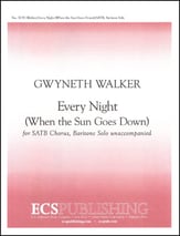 Every Night The Sun Goes Down SATB choral sheet music cover